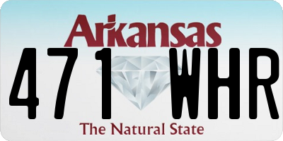 AR license plate 471WHR