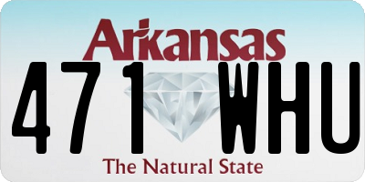 AR license plate 471WHU