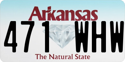 AR license plate 471WHW
