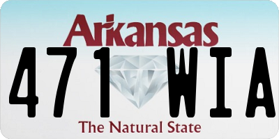 AR license plate 471WIA