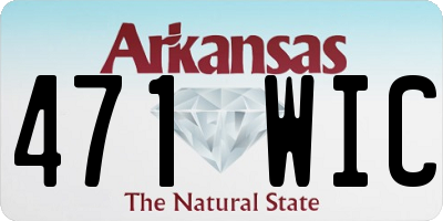 AR license plate 471WIC