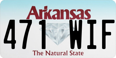 AR license plate 471WIF