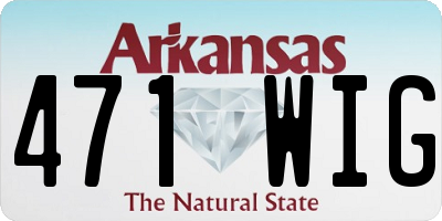 AR license plate 471WIG