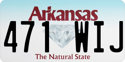 AR license plate 471WIJ