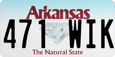 AR license plate 471WIK