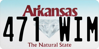 AR license plate 471WIM