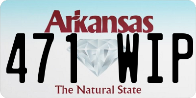 AR license plate 471WIP