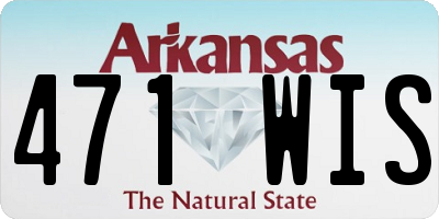 AR license plate 471WIS