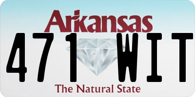 AR license plate 471WIT