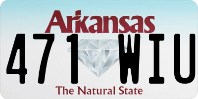 AR license plate 471WIU