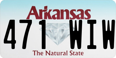 AR license plate 471WIW