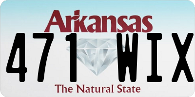 AR license plate 471WIX
