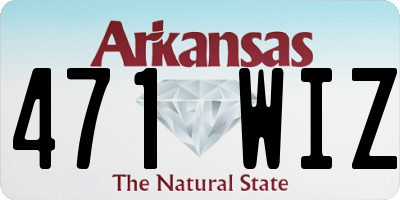 AR license plate 471WIZ