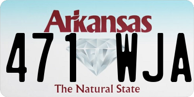 AR license plate 471WJA