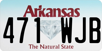 AR license plate 471WJB
