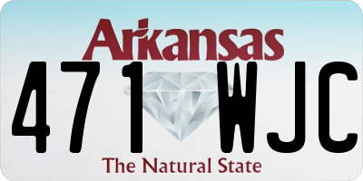 AR license plate 471WJC