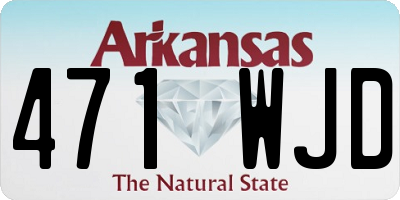 AR license plate 471WJD