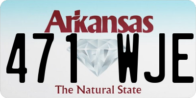 AR license plate 471WJE