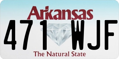 AR license plate 471WJF