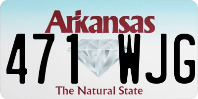 AR license plate 471WJG