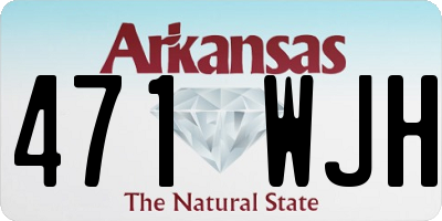 AR license plate 471WJH