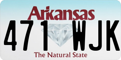 AR license plate 471WJK