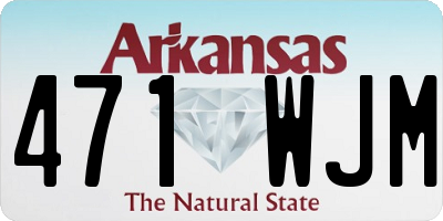 AR license plate 471WJM