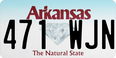 AR license plate 471WJN