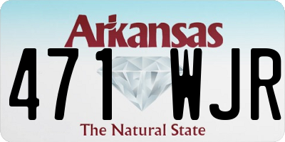 AR license plate 471WJR