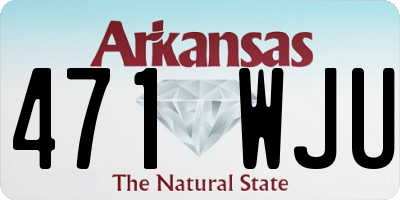 AR license plate 471WJU