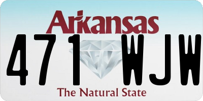 AR license plate 471WJW