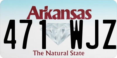 AR license plate 471WJZ