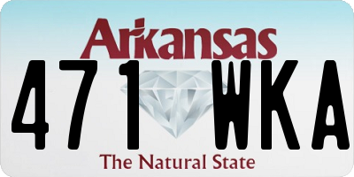 AR license plate 471WKA