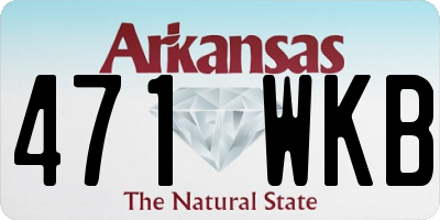 AR license plate 471WKB