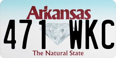 AR license plate 471WKC