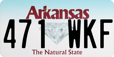AR license plate 471WKF