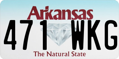 AR license plate 471WKG