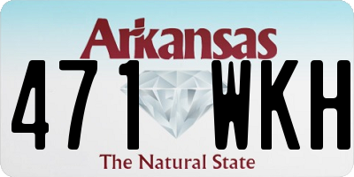 AR license plate 471WKH