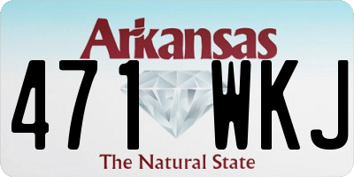 AR license plate 471WKJ