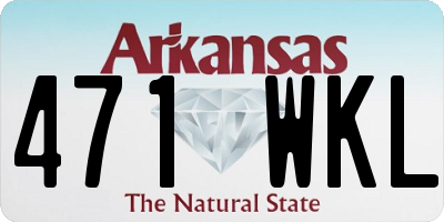 AR license plate 471WKL