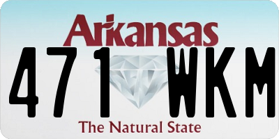AR license plate 471WKM