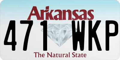 AR license plate 471WKP