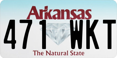 AR license plate 471WKT