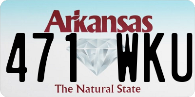 AR license plate 471WKU