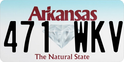 AR license plate 471WKV