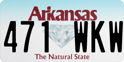 AR license plate 471WKW