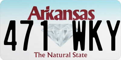 AR license plate 471WKY