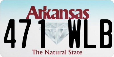 AR license plate 471WLB