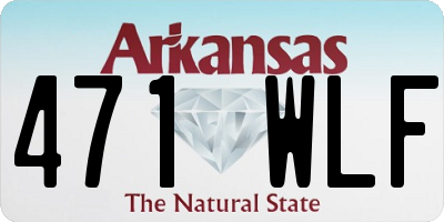 AR license plate 471WLF
