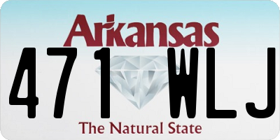 AR license plate 471WLJ